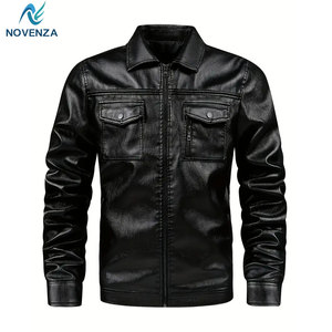 Chaqueta de Motocicleta Moderna de Cuero Vacuno, Impermeable, Cortavientos, de Secado Rápido, Ligera, Ajustada, para Invierno, Moda Urbana - Product Image 1