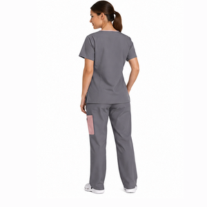 Uniforme médical personnalisé en coton et polyester, respirant et à séchage rapide, pour femmes, vêtements de travail pour le secteur de la santé, infirmières, médecins, cliniques - Product Image 2