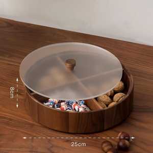 กล่องไม้ทำมือสุดคลาสสิกสำหรับใส่ผลไม้อบแห้ง พร้อมดีไซน์ตกแต่งสวยงาม เหมาะสำหรับเป็นของขวัญแบบอินเดียดั้งเดิม - Product Image 1