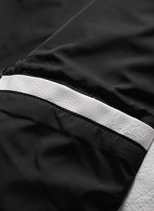 Skeleton Biker Solid Casual Spring Leather Jacket Zipper Stand Collar Waterproof Breathable Windproof Eco-Friendly Quick Jacket - Product Image 3