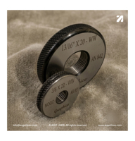 55 ° Jauges de filetage annulaires WW GO NOGO, fournisseur de jauges de filetage annulaires standard britannique Whitworth 1/2X12, 5/8X11, 3/4X10, 7/8X9