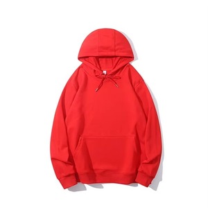 Unisex Pastel <b>Black</b> Pullover Hoodie Heavyweight Cotton <b>Fleece</b> Sweatshirt With Kangaroo Pocket And Adjustable - Product Image 3