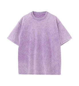 Camiseta de Verano de Algodón de 230 g/m² con Lavado Ácido Personalizado, Hombros Caídos, Oversize, Manga Corta, Transpirable - Product Image 6