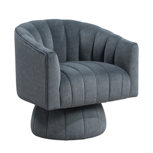 <b>SOFA</b> CHAIR Scandinavian One Seat from Vietnam Single Chair Cotton Blend Tufted Back Flared Arms Solid Wood - Product Image 1
