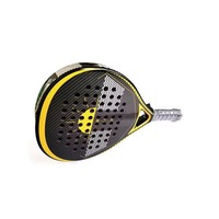 Raquette de padel professionnelle personnalisée en fibre de carbone, noyau en nylon EVA, légère, durable, de haute qualité, antidérapante, logo personnalisé