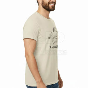 T-shirt graphique à col rond pour homme, style western, en coton, décontracté, pour les tenues estivales quotidiennes et le style streetwear. - Product Image 5