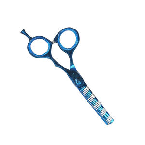 Las Mejores Tijeras de Entresacar Cabello de Acero Inoxidable con Reposamanos Fijo, Tijeras con Mango de Plástico Cómodo y 30 Dientes, Mango Largo - Product Image 3