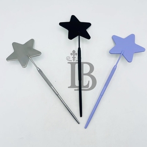 Miroir à cils tendance en acier inoxydable, forme étoile, nouveau miroir cosmétique durable pour extensions de cils en vison - Product Image 4