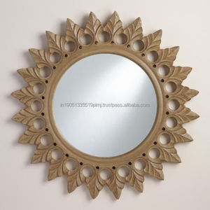 <b>Moroccan</b> Custom Handmade Design Decorative <b>Mirror</b> Metal Frame Handcrafted Wall <b>Mirror</b> Wholesale Manufacturer Gold Color <b>Mirror</b> - Product Image 1