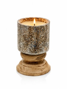 Portavelas Decorativo Ecológico de Vidrio con Base de Madera para Decoración Festiva, Diwali, Navidad, Eventos, Proveedor Indio - Product Image 6