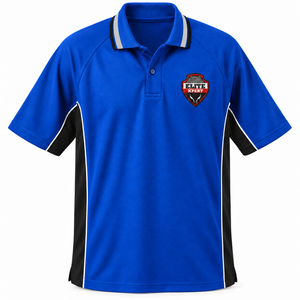 เสื้อโปโลสั่งทำพิเศษสำหรับผู้ชาย แขนสั้น แถบข้างตัดสี คอปกติดกระดุม ชุดยูนิฟอร์มช่างซ่อมบำรุง บริษัท พร้อมสกรีนโลโก้ - Product Image 1