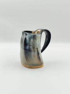 Jarra de Cuerno Natural Hecha a Mano, Ecológica y Ligera, Artesanía Tradicional con Estilo Americano Moderno para Cerveza - Product Image 3