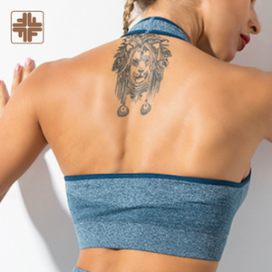 Ropa de Yoga de Marca de Diseñador, Sujetador Deportivo con Espalda Cruzada, Sin Costuras, Transpirable, Simple y Ecológico - Product Image 4