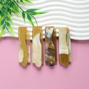 Modern Handmade Natural Horn Hair <b>Comb</b> Static Free Beard Grooming <b>Comb</b> <b>Wide</b> Tooth Hair Care Styling Product Supplier - Product Image 5
