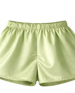 <b>Light</b> Green Satin Lace Cami Shorts Set Women Pajama Set Sexy Nightwear Sleepwear Soft Silk Summer Two Piece <b>Lounge</b> Wear Outfit - Product Image 6