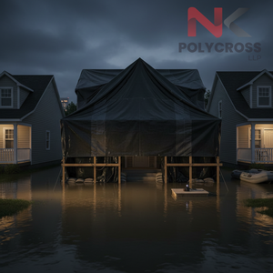 Tissu respirant pour protection contre les inondations, feuille tissée en PE pour protection contre les inondations, pour utilisation d'urgence, pour utilisation en cas de catastrophe, à l'exportation - Product Image 4