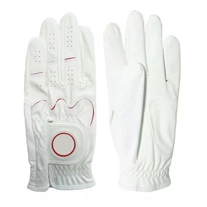 Guantes de Golf de Piel Sintética Blanca para Mano Derecha, Antideslizantes, Transpirables, para Hombre, Deportes al Aire Libre, con Cierre de Gancho y Bucle - Product Image 1