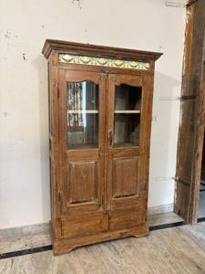 Mueble Almirah Moderno de Madera Maciza Estilo Antiguo Personalizado para Hogar, Comedor, Apartamento, Hospital - Incluye Vidrio - para Uso en Dormitorio y Sala de Estar - Product Image 4