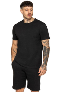 Trendy Men Relaxed Fit Breathable <b>Polyester</b>/Cotton Shirt <b>Shorts</b> Set Lightweight Summer Streetwear Custom OEM Premium 2 Piece - Product Image 2