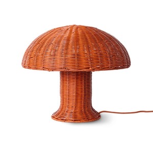 Lampes de table pour la décoration de la maison, petite lampe de bureau en rotin brun, lampe de chevet de haute qualité - Product Image 1