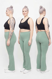 Leggings évasés grande taille pour femmes, style sportif, tricotés, à compression, pour le yoga, le fitness et l'entraînement en salle de sport - Product Image 6