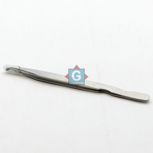Pince à épiler en acier inoxydable, fine et durable, 10 mm, pour extensions de cils - Product Image 6