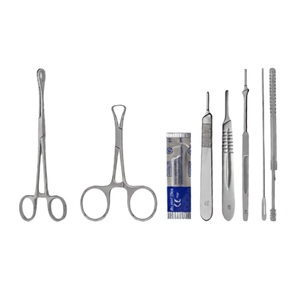 Kit de chirurgie générale de 35 pièces, instruments chirurgicaux en acier inoxydable allemand, ciseaux, pinces, rétracteurs, porte-aiguilles - Product Image 2