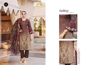 Ensemble Salwar Kameez en pur coton pour femmes, prêt-à-porter, imprimé, entièrement cousu, style pakistanais, vêtements d'été - Product Image 4