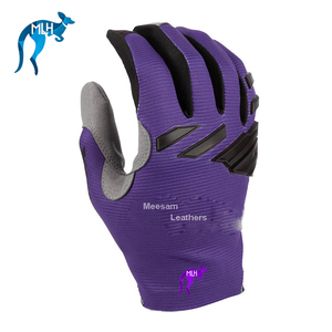 Guantes de Motocross de Dedo Completo, Transpirables, de Cuero, Unisex - Product Image 6