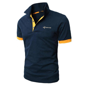 Daizen Star Men's Short Sleeve for Shirt Striped Embroidered Logo 100% Cotton Oxford Fabric Compressed Casual Wear - Product Image 5