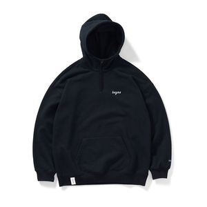 Light <b>Grey</b> Half Zip Hoodie Unisex Casual <b>Sweatshirt</b> with Kangaroo Pocket 100% Cotton Lined Custom Print Eco-Friendly - Product Image 2