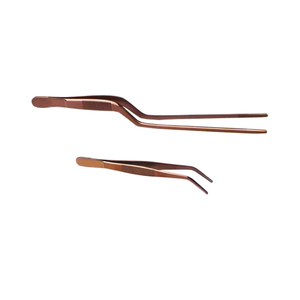 Pince de cuisine professionnelle en acier inoxydable de qualité alimentaire, demi-rouge, pour placage, 20 cm, modèle standard – Offre spéciale - Product Image 4