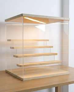 Premium Clear Acrylic 4-Step Dustproof <b>Storage</b> <b>Box</b> for Toys and Figures Portable Stackable Display Case for Retail and Models - Product Image 2