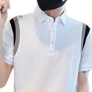 Camisa de Algodón Piqué Mercerizado de Punto Sólido OEM para Hombre, Manga Corta, Verano 2025, Estilo Casual con Cuello, Estilo Japonés - Product Image 6