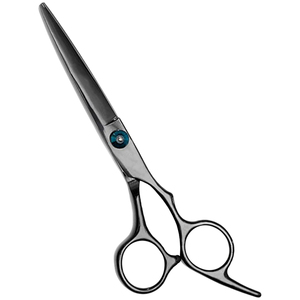 Ciseaux de barbier professionnels de 5,5 pouces, ciseaux à cheveux en acier inoxydable de 6 pouces, lame tranchante, outil de coiffure noir - Product Image 2
