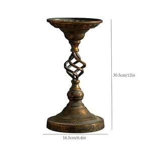 Candelabro de metal para mesa, centro de mesa para chimenea, mesa de comedor, altura de 12 pulgadas - Product Image 3