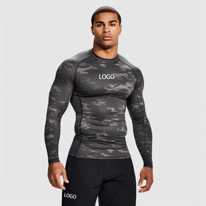 <b>Rashguard</b> <b>BJJ</b> MMA Martial Arts Wear Unisex Full Sleeve Breathable Polyester/Nylon Custom Brand - Product Image 1