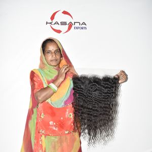 Indian natural color hair women raw Cuticle Aligned 13*6 HD Frontal <b>Machine</b> Double Weft Unprocessed Remy Hair <b>Weaving</b> Extensions - Product Image 2