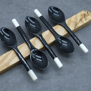 Blue Lotus <b>Small</b> Classic Eco-Friendly <b>Mirror</b> Polish Buffalo Horn Spoon for Kitchenware Serving Food & Party Decor - Product Image 4