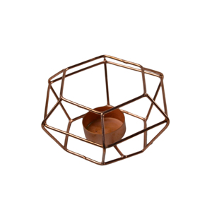Ironic Metal T <b>Light</b> Holder Table Design Copper Wire Candle Holder for Indoor <b>Christmas</b> Party Festive Decor <b>Tea</b> <b>Light</b> Holder - Product Image 1