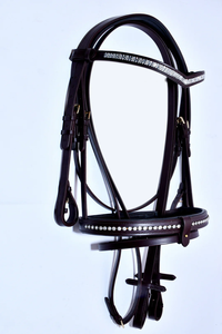 High Quality Premium Leather Horse Bridle Custom Design 100% QC Inspected <b>Equestrian</b> Equipment Durable Riding Tack - Product Image 5