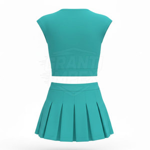 Créez Votre Propre Tenue d'Équipe : Uniforme de Cheerleading Adulte en Tissu Doux et Respirant, Tenue d'Entraînement, Couleurs et Tailles Personnalisées, Haute Qualité - Product Image 2