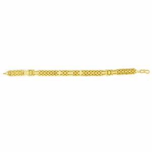 Pulsera de Eslabones de Latón con Baño de Oro Micro de 14K/18K/24K al por Mayor para Hombre con Cierre de Gancho en S, Joyería de Moda - Product Image 5