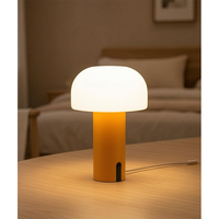 Lampe de table décorative de style nordique, lumière ambiante LED USB, lampe de chevet pour la lecture au lit