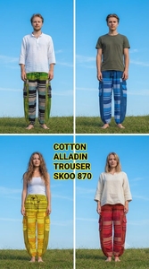 Pantalones de Invierno Transpirables de Algodón Estilo Bohemio, Hechos a Mano, Estilo Harem, para Hombre y Mujer, Cintura Elástica de Alta Calidad - Product Image 6