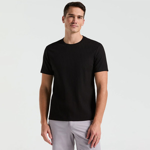 Camiseta de Manga Corta para Hombre de Alta Calidad, Secado Rápido, Estampado de Rayas, Transpirable, Informal, a la Moda, con Logotipo Personalizado, Venta al Por Mayor - Product Image 1
