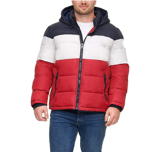 Custom Style Men's Hooded <b>Winter</b> Puffer <b>Jacket</b> <b>Waterproof</b> Windproof Breathable Long Sleeve Customizable Wholesale Sale - Product Image 3
