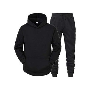 Ensemble de survêtement décontracté pour homme, taille mi-haute, coupe ajustée, 100 % coton, collection automne 2026, vente en gros - Product Image 1