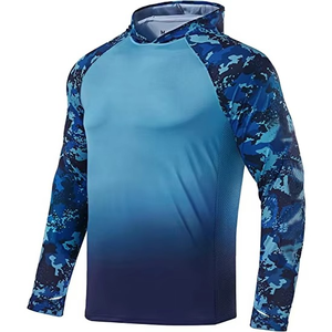 Sweat à capuche unisexe camouflage imprimé intégral, manches longues, protection UV, chemise de pêche, vêtements d'extérieur d'été, taille adulte, coupe classique - Product Image 5