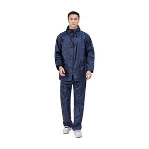 Outdoor Multi-Functional Simple Motorcycle Raincoat Waterproof Durable Breathable Rain Suit With Double Cuff For Men - Product Image 3